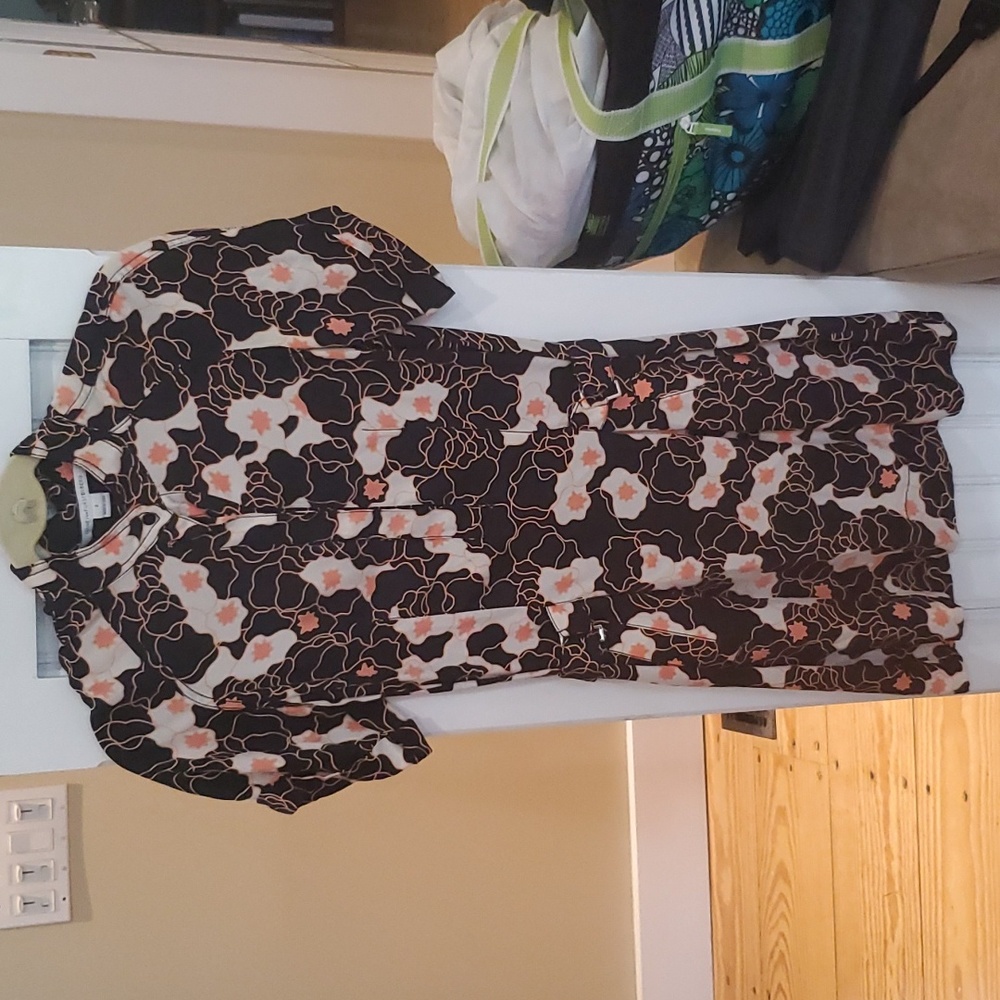 Diane von Furstenberg mini silky floral dress excellent 2